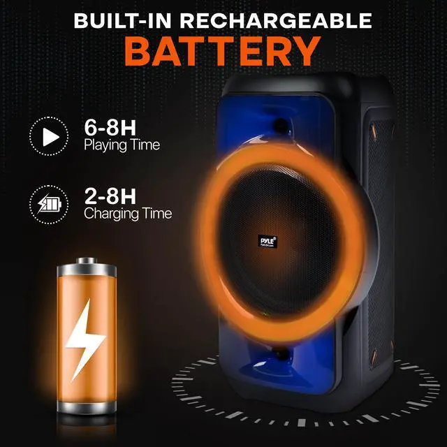 Alt view image 2 of 7 - Audio Large Bluetooth Party Speaker - Big Bluetooth Speaker with True Wireless Stereo System - Enjoy Powerful Bass and Clear Treble - Portable Karoke Big Speaker - PPHP1979-160W