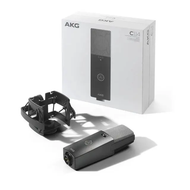 Alt view image 4 of 7 - Professional C114 Large Diaphragm Multi-Pattern Condenser MicrophoneXLR Studio Mic for Podcasting, Streaming, Broadcasting & Music Recording, Cardioid/Omni/Figure-8, Low Noise, Sustainable Design