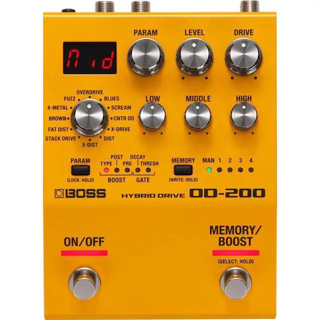 Alt view image 2 of 5 - OD-200 Hybrid Drive Guitar Pedal (OD-200)
