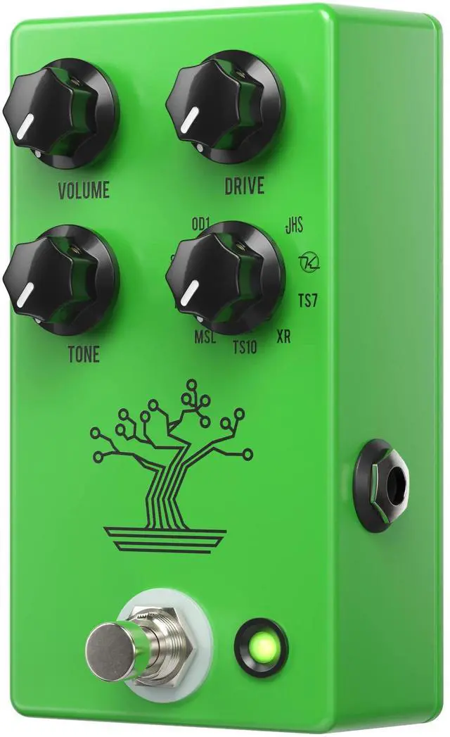 Alt view image 2 of 2 - Bonsai 9-Way Screamer Overdrive Guitar Effects Pedal, Green