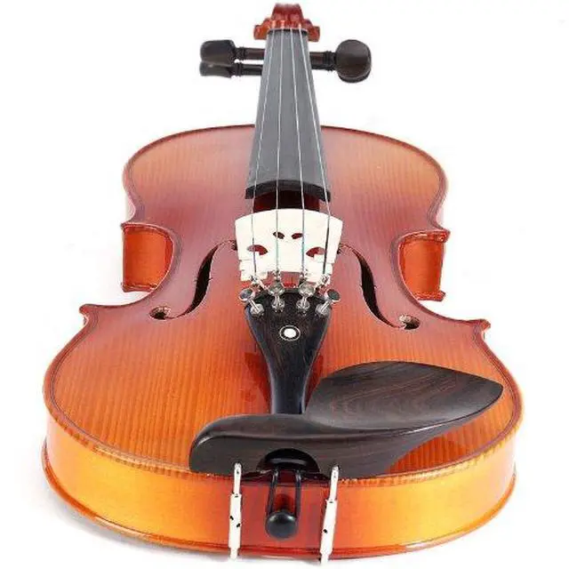 Alt view image 4 of 7 - 4/4 Left Handed Acoustic Violin, Solid Spruce Maple Set with Case