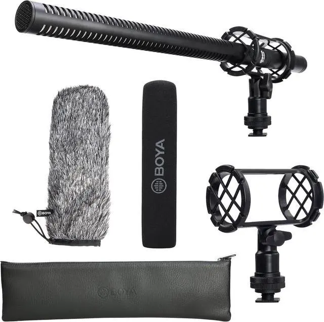 Main image of BY-BM6060L External Shotgun Microphone for Camera DSLR,Super-Cardioid Mic with Shockmount for Film Vlog, Professional Condenser Microphones for Video Recording Voice Interview YouTube