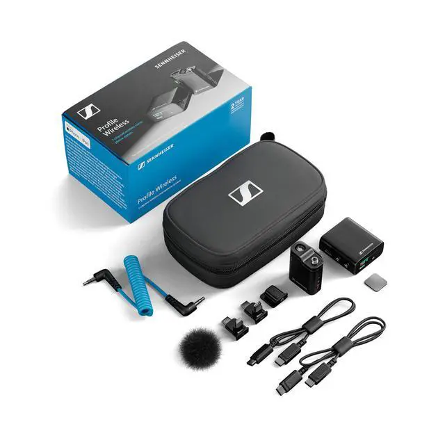 Alt view image 2 of 7 - Pro Audio Profile Wireless 1-Channel All-in-One 2.4 GHz Clip-On & Handheld Microphone System | Includes Receiver, Clip-On Microphone Transmitter, Mounting Accessories, and Carrying Pouch