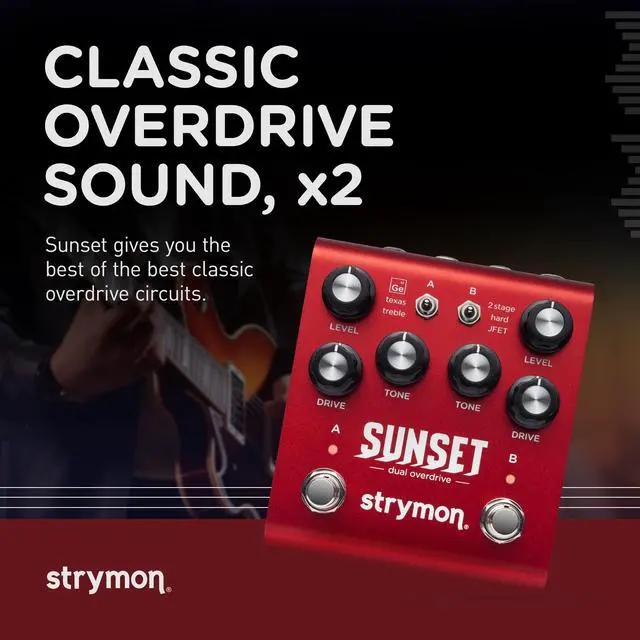 Alt view image 2 of 6 - Sunset Dual Overdrive Pedal