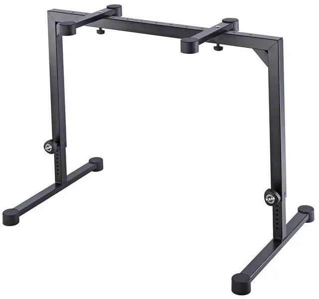 Main image of Konig & Meyer 18810.015.55 Table Style Keyboard Stand Omega - Sturdy Height Adjustable Frame - Folds Flat Portable - Fits Piano and Electric Keyboards - For Adult and Youth Musicians - Black