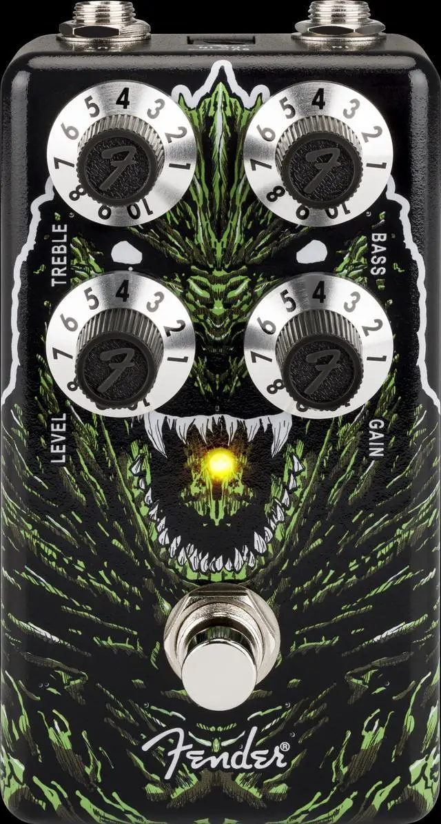 Main image of Godzilla Distortion Pedal Officially Licensed Guitar Effects Pedal with Active Treble & Bass EQ, High Gain Distortion for Electric Guitar, Rock & Metal Tones, Kaiju Artwork