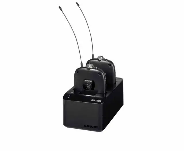 Alt view image 3 of 5 - SBC203-US Dual Docking Station for SLXD Transmitters and SB903 Battery | Charges Two SB903 Batteries or Slx-D Transmitters, USB-C and AC Powered, 50% in 1h15m, 100% in 2h30m