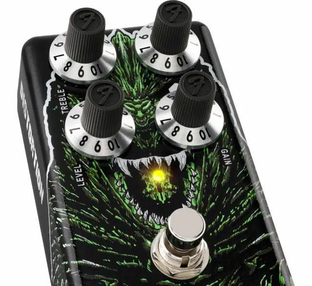 Alt view image 7 of 7 - Godzilla Distortion Pedal Officially Licensed Guitar Effects Pedal with Active Treble & Bass EQ, High Gain Distortion for Electric Guitar, Rock & Metal Tones, Kaiju Artwork