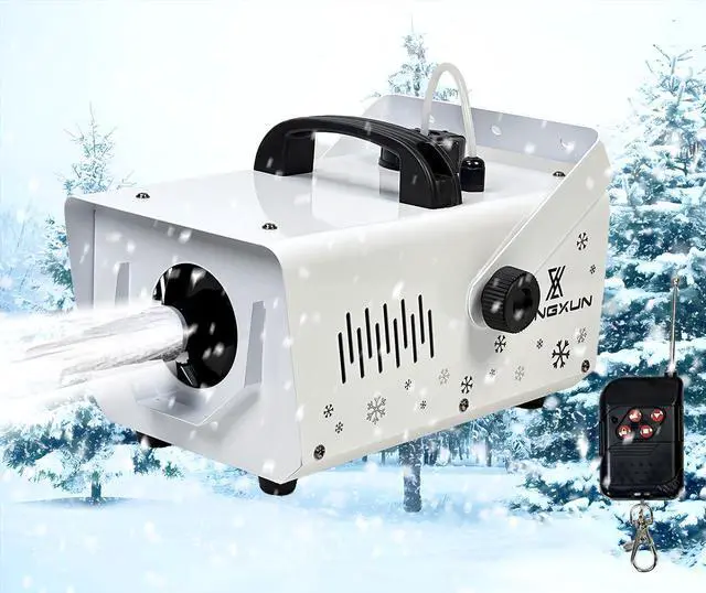 Main image of 800W Snow Machine with Manual & Wireless Remote Control, Fake Snow Maker Machine for Indoor & Outdoor, Adjustable Snowflake Amount for Christmas, Wedding Kids Party Stage Events