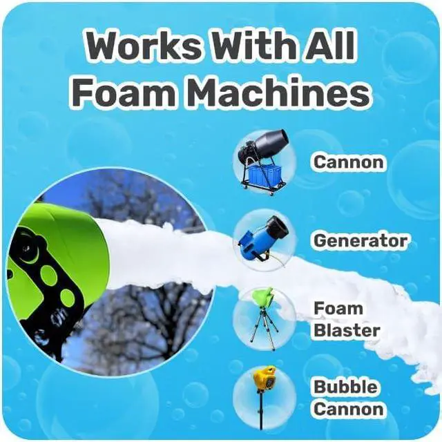 Alt view image 2 of 7 - Foam Powder Pack of 4, Up to 480 Gallons; Great for Small Party Foam Makers