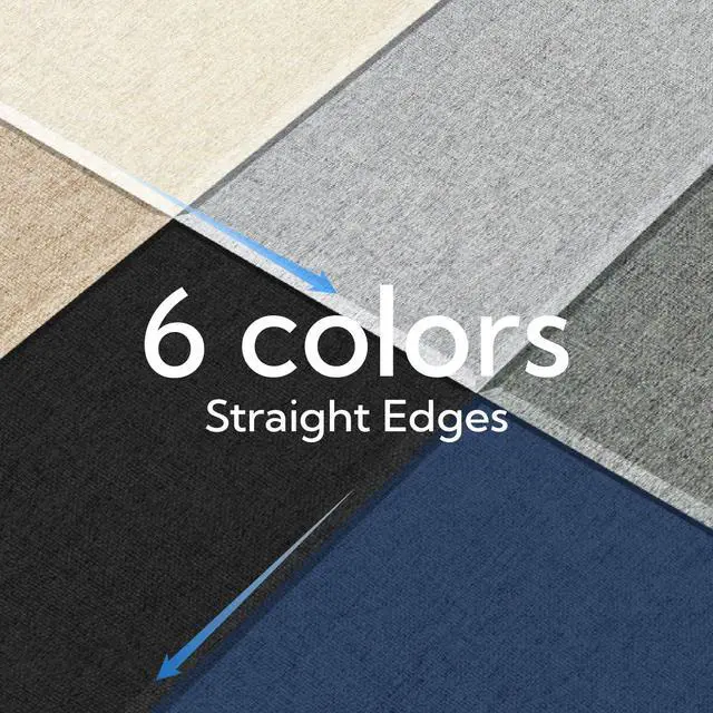 Alt view image 5 of 7 - Fiberglass Acoustic Wall Panels 4 Pack, 11.8'' x 23.6'' Sound Panels, Fabric Wrapped Sound Proof Panels for Walls (Navy)