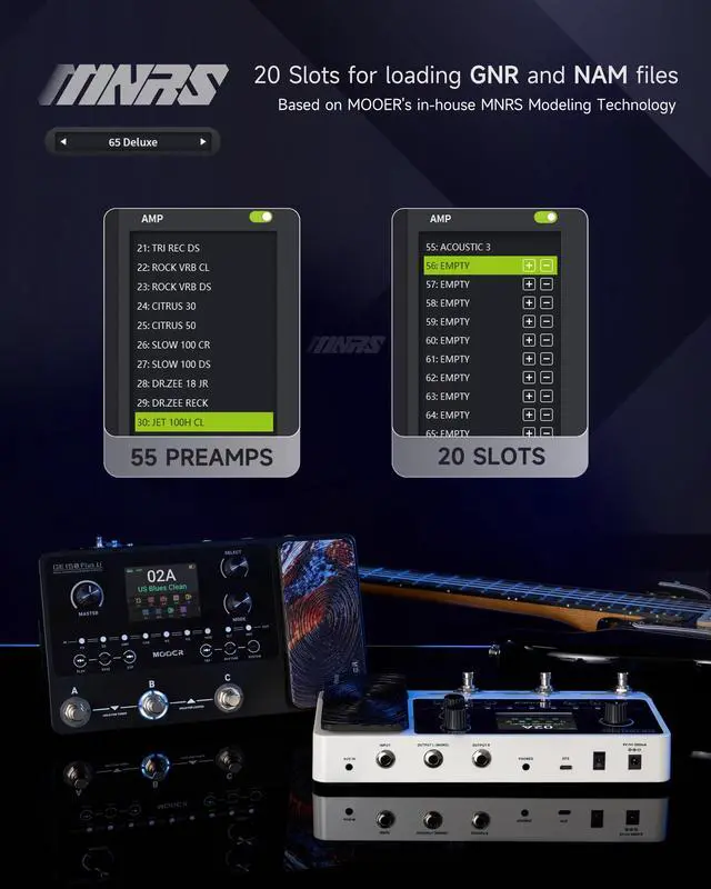 Alt view image 6 of 7 - GE150 Plus Compact Guitar Multi Effects Processor, 3rd Party IR Loader, NAM & MNRS Support, Reverb & Delay with Spill-over, 3-Footswitch, Looper & Drum Machine, Tap Tempo, Expression Pedal