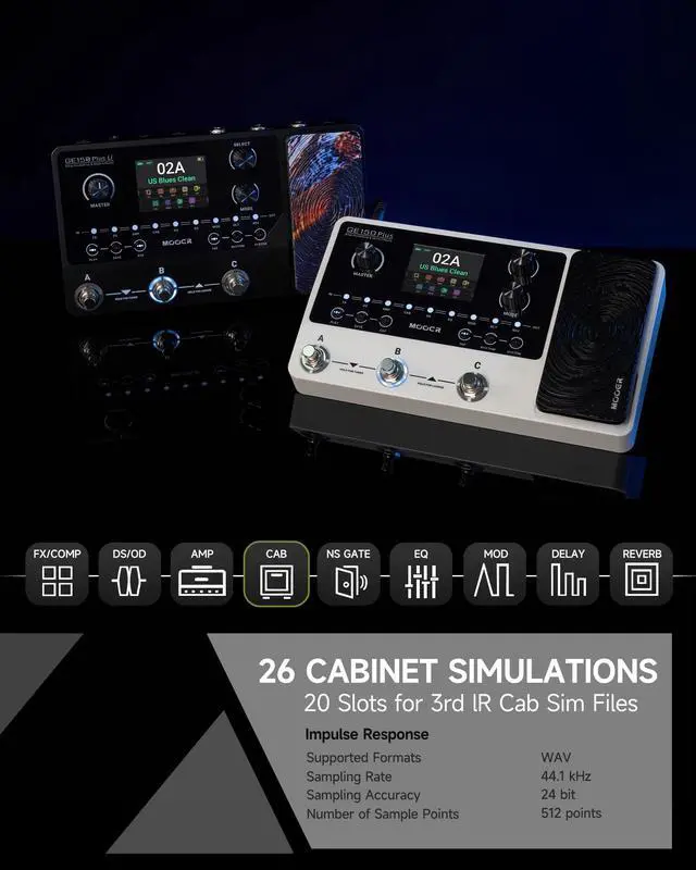 Alt view image 7 of 7 - GE150 Plus Compact Guitar Multi Effects Processor, 3rd Party IR Loader, NAM & MNRS Support, Reverb & Delay with Spill-over, 3-Footswitch, Looper & Drum Machine, Tap Tempo, Expression Pedal