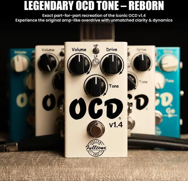 Alt view image 2 of 7 - OCD v1.4 Guitar Overdrive Pedal, MOSFET Clipping, HP/LP Mode, Guitar Effects Pedal with True Bypass, 3-Knob Control, 9-18V DC, Made in USA