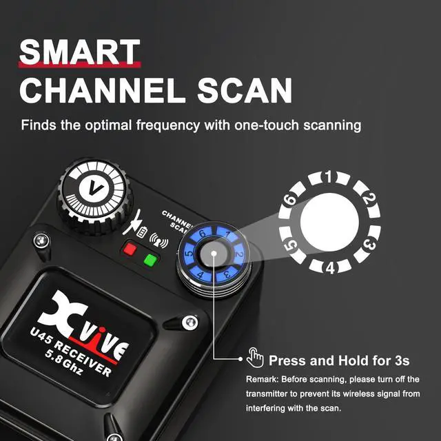 Alt view image 4 of 6 - U45T Wireless in-Ear Monitor System Transmitter Only (Black)