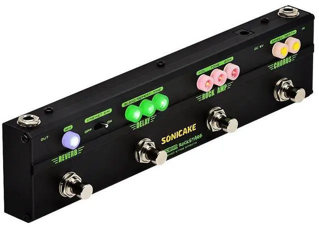 Main image of Guitar Multi Effect Pedal Chorus Delay Reverb Distortion Classic Rock Tone Guitar Pedal Rockstage With Cab Sim