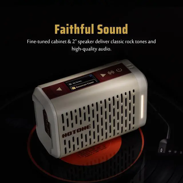 Alt view image 3 of 7 - Pulze Mini 5W Mini Smart Guitar Amp,Headphone Amp with BT Speaker Mobile APP for Electric Guitar, Acoustic or Bass
