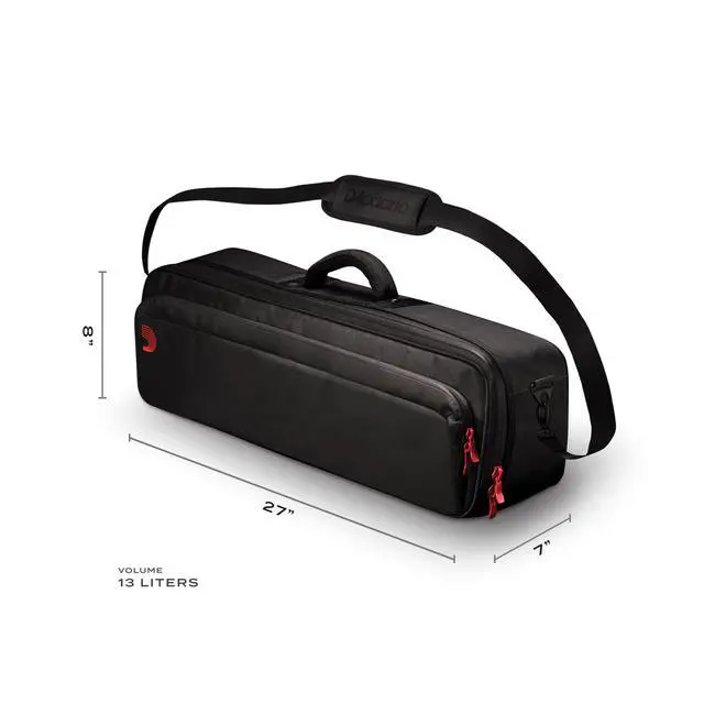 Alt view image 3 of 7 - XPND Guitar Pedal Board Case - Backline Pedalboard Transporter - Pedal Board Carry Case for XPND 1 or Single Row Pedal Boards - Padded Carry Strap and Dividers