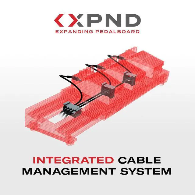 Alt view image 6 of 7 - XPND Guitar Pedal Board Case - Backline Pedalboard Transporter - Pedal Board Carry Case for XPND 1 or Single Row Pedal Boards - Padded Carry Strap and Dividers
