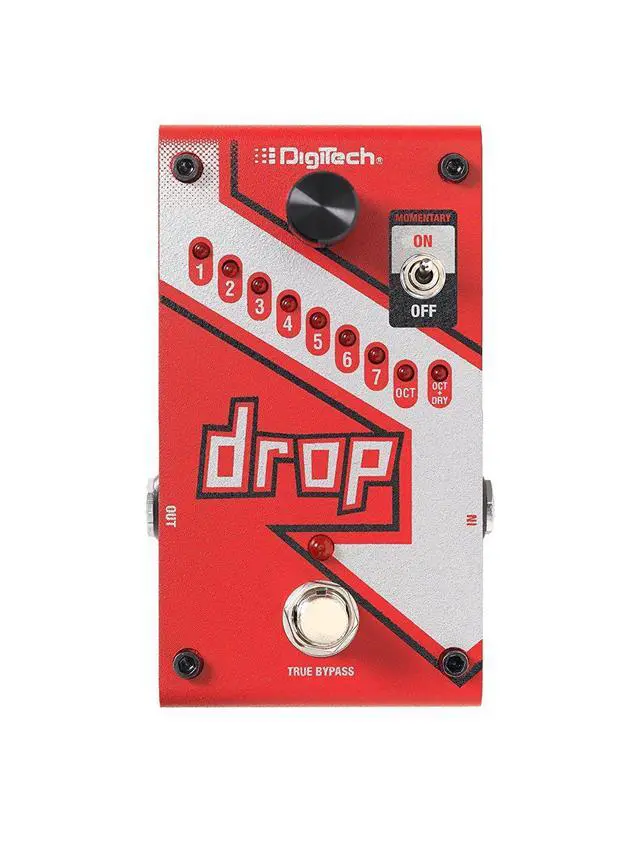 Alt view image 2 of 6 - DROP Polyphonic Drop Tune Pitch-Shifter Pedal Bundle with 2 Patch Cables, 2 Instrument Cables, and 6 Dunlop Picks