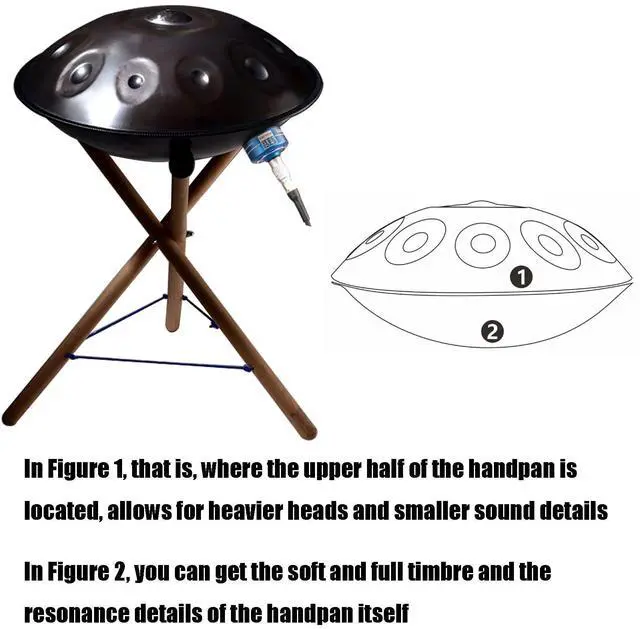 Alt view image 3 of 6 - H1 Handpan Pickup, Steel Drum & Tongue Drum Pickup, Magnetic Contact Pickup With Carrying Bag, For Gigs and Practice