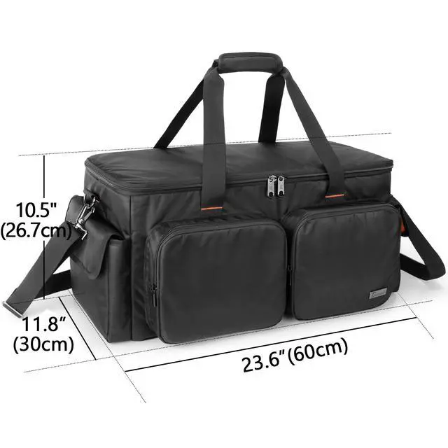 Alt view image 6 of 7 - DJ Cable File Bag with Detachable Padded Bottom and Dividers | Travel Gig Bag for Professional DJ Gear, Musical Instrument and Accessories