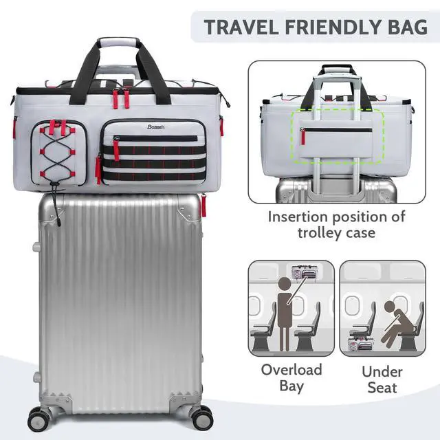 Alt view image 5 of 6 - DJ Cable Bag with Detachable Dividers for Equipment and Music Gear, Grey | Laptop and Microphone Pocket, Versatile Carrying with Shoulder Strap, Durable Fabric, for Musicians and Audio Professionals