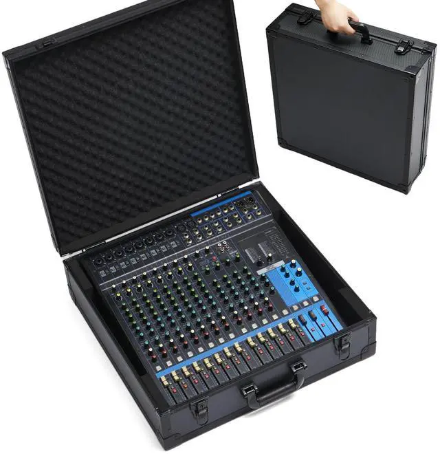 Main image of Mixer Case for Yamaha MG16XU/ MG20XU | Protective Hard Shell Carrying Storage Gig Bag Case for Mackie ProFX16V3 / Tascam Model 16 with EVA Foam | Fits Mixer Size up to 19.7 X 17.4" X 5.2"