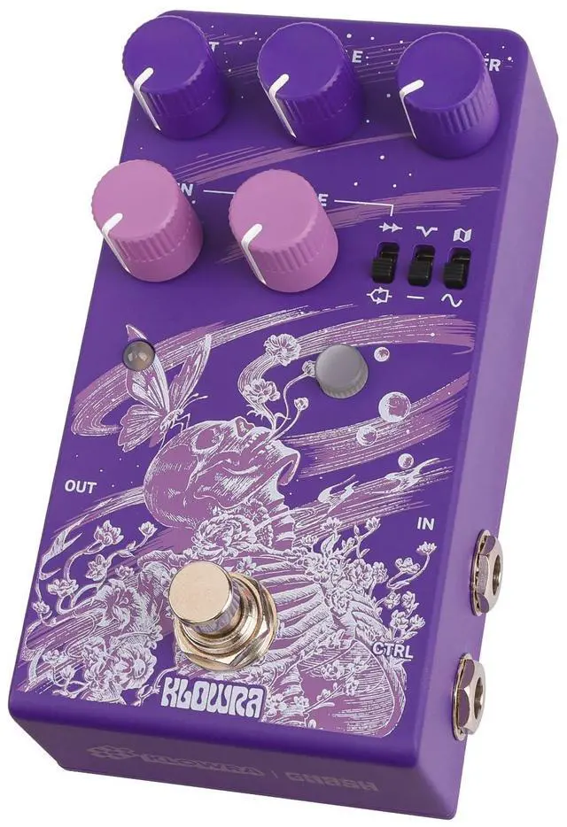 Main image of Gnash Dual-Channel Analog Distortion Guitar Effects Pedal | Series/Parallel High - Gain Drive Channels with True Bypass for Bass & Electric Guitar, for Metal, Rock & Experimental