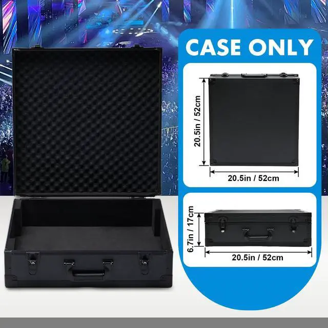 Alt view image 6 of 6 - Mixer Case for Yamaha MG16XU/ MG20XU | Protective Hard Shell Carrying Storage Gig Bag Case for Mackie ProFX16V3 / Tascam Model 16 with EVA Foam | Fits Mixer Size up to 19.7 X 17.4" X 5.2"