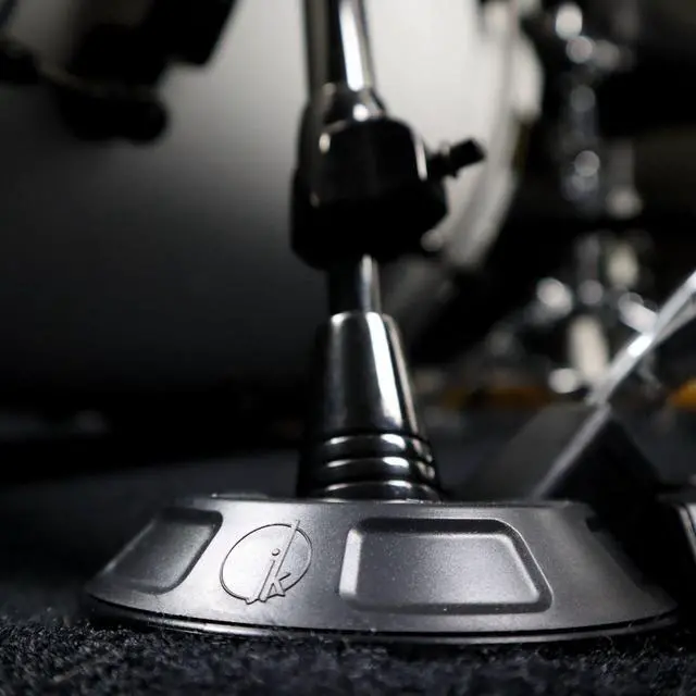 Alt view image 2 of 7 - 16-Pack Drum Hooves | Stabilize Your Drumset | Non-Slip Drum Accessories | Compatible with Kick Drums, Bass Drums, Pedals | Anchor for Drum Rugs & Mats | Ø4,17 in x 0,98 in