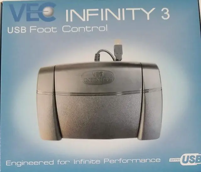 Alt view image 2 of 2 - Infinity USB Digital Foot Control with Computer Plug (in-USB3)