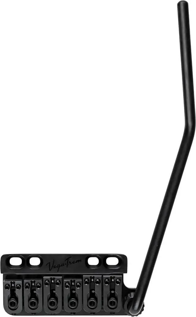 Main image of VT1 Special Standard Tremolo Bridge for Strat-Style Guitars Drop-In 6-Screw No Mods Replacement, 2-Way Vibrato, Stable Tuning, Stainless Steel & Brass Block (Black)