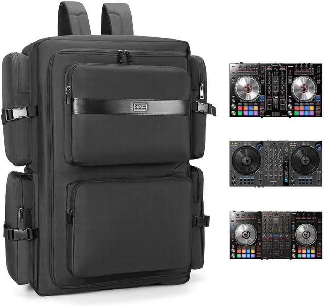Main image of DJ Backpack for Club Gigs, DJ Mixer Case Compatible with Pioneer DDJ-SR2, Pioneer DDJ-FLX6-GT, RANE ONE, and More Equipment