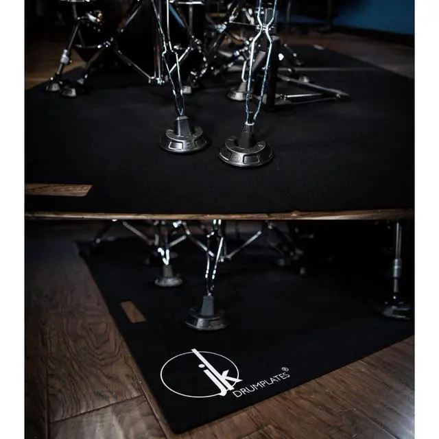 Alt view image 6 of 7 - 16-Pack Drum Hooves | Stabilize Your Drumset | Non-Slip Drum Accessories | Compatible with Kick Drums, Bass Drums, Pedals | Anchor for Drum Rugs & Mats | Ø4,17 in x 0,98 in