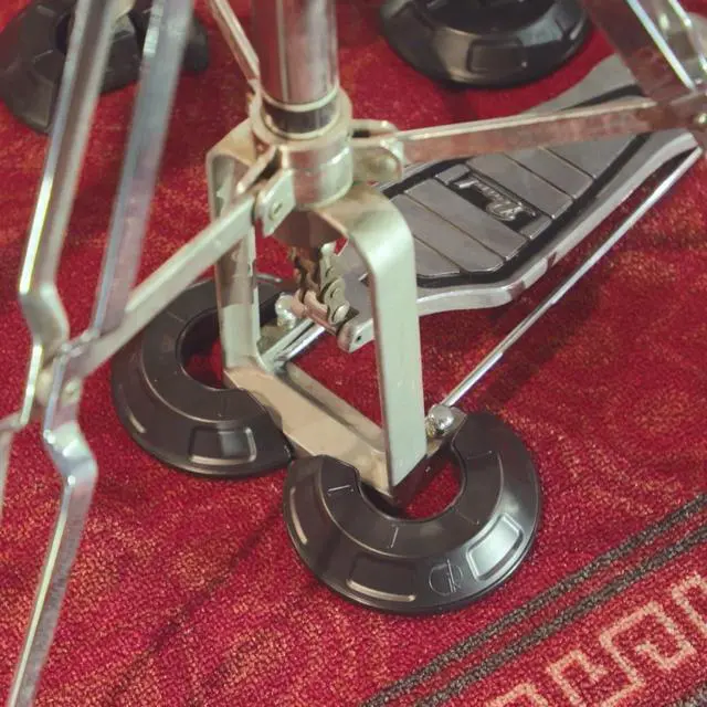 Alt view image 7 of 7 - 16-Pack Drum Hooves | Stabilize Your Drumset | Non-Slip Drum Accessories | Compatible with Kick Drums, Bass Drums, Pedals | Anchor for Drum Rugs & Mats | Ø4,17 in x 0,98 in