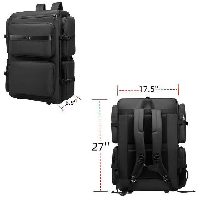 Alt view image 7 of 7 - DJ Backpack for Club Gigs, DJ Mixer Case Compatible with Pioneer DDJ-SR2, Pioneer DDJ-FLX6-GT, RANE ONE, and More Equipment