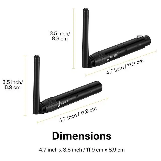 Alt view image 5 of 7 - Wireless DMX 8PCS Black Metal DMX512 wireless Dfi DJ 2.4G 7 Receivers & 1 Transmitter Lighting Control for LED Stage Disco Party Bar Lighting