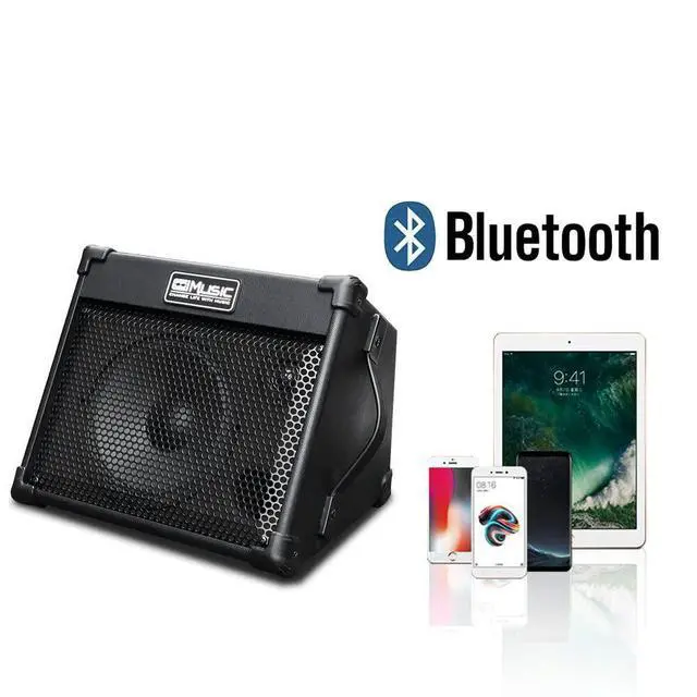 Alt view image 4 of 7 - Portable Acoustic Guitar Amplifier, for Performers On The Go, Built-in Bluetooth (40W Battery-Powered)