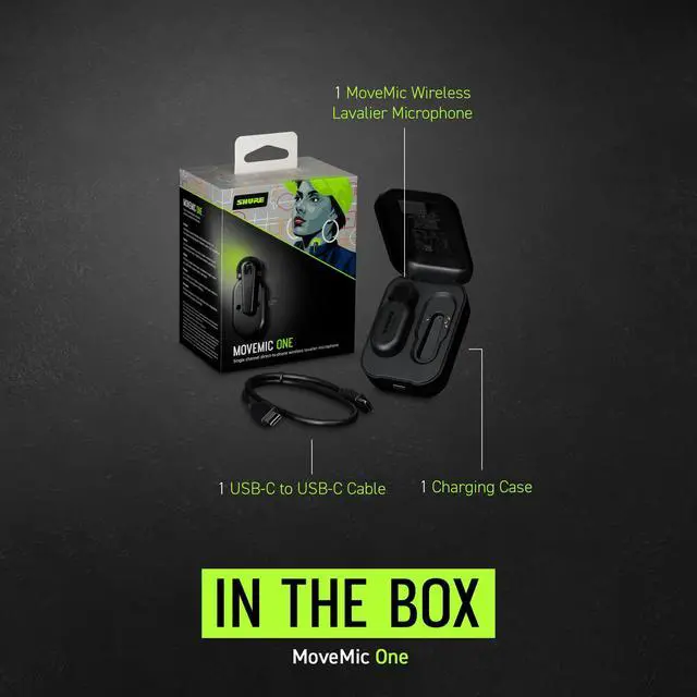 Alt view image 3 of 7 - MoveMic One - Pro Direct to Phone Wireless Lavalier Microphone for iPhone & Android, Bluetooth Mini Mic, 24 Hours Charge, Quick Set Up, IPX4, Compact & Portable Clip Lav (MV-ONE-Z7)