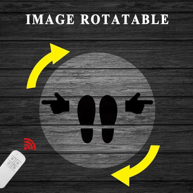 Alt view image 5 of 6 - 35W GOBO Projector IP67 Waterproof Custom Logo Light | Free custom GOBO lens, remote control, IP67 aluminum housing, for storefronts weddings bars stage events, indoor/outdoor use