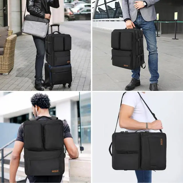 Alt view image 6 of 7 - DJ Mixer Travel Backpack 15"x9.8"x21.6" For Controller DJ Multi-Pockets With USB Port For Two Equipments,Laptop,Vinyl Records,Cables Accessories