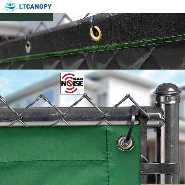 Alt view image 6 of 7 - Sound Barrier Temporary Construction Traffic Industrial Sports Pitches Outdoor Noise Control Sound Blocking Reducing Cancelling Soundproof Screen Blankets 39.3x78.7-1 Pack-(Green)