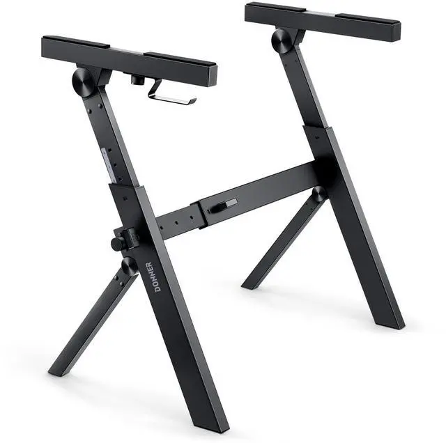 Main image of Folding Keyboard Stand, Z-style Heavy-Duty Portable Piano Stand, Adjustable and Collapsible, Suitable for 37 54 61 88 Key MIDI Keyboard Electronic Keyboards Digital Pianos, DKS-100