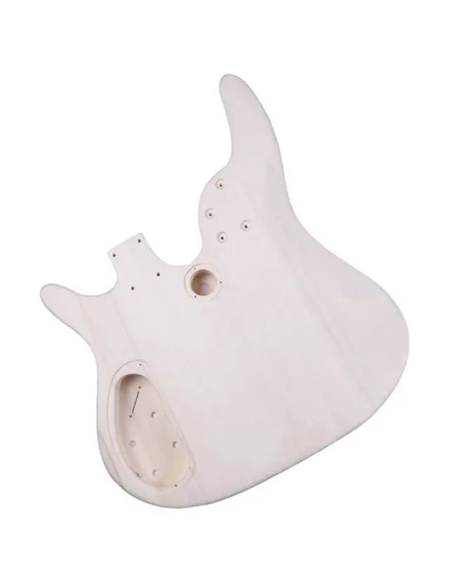 Alt view image 7 of 7 - Double Neck DIY Guitar & Bass Kit 6 String & 4 String Guitar Kit | Basswood Body, Hard Maple Neck, Engineered Fretboard, Chrome Hardware, Build Your Own Bass and Guitar