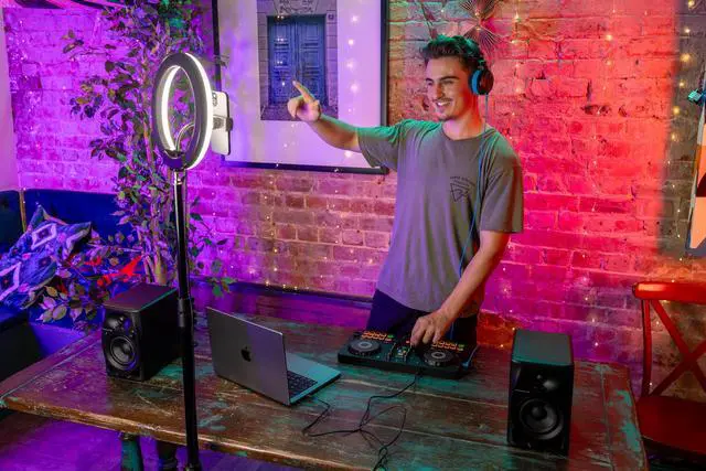 Alt view image 6 of 7 - /Pioneer DJ DDJ-FLX2 Beginner DJ Controller Portable USB-Powered 2-Channel Controller with Professional Layout Compatible with Music Streaming Services Perfect for New DJs