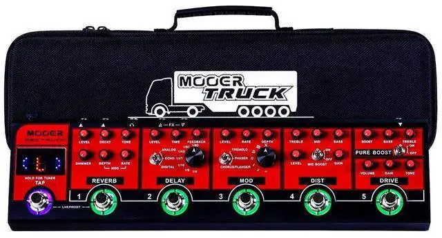 Main image of Red Truck Combined Multi Effects Multiple Stompbox, Tranditional Guitar Effects Pedalboard