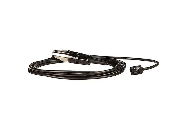 Alt view image 2 of 3 - WL93-6 Series Subminiature Condenser Lavalier Microphones, WL93-6 Black, with 6-Foot (1.9 m) Cable