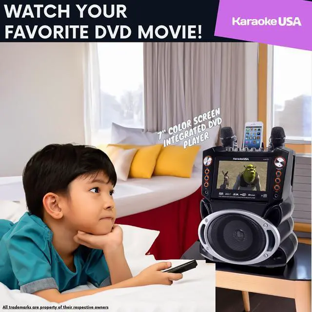 Alt view image 4 of 6 - GF844 Bluetooth Karaoke Machine