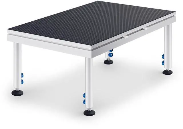 Main image of Portable Stage with Height Adjustable Riser (24" -40") Platform Modular System Stage Easy to Carry Assemble for Performances at School Auditoriums Concerts Restaurants Bars(1 Pcs,4 x 2 ft)